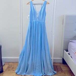 Brand new Fram & Partners blue maxi dress